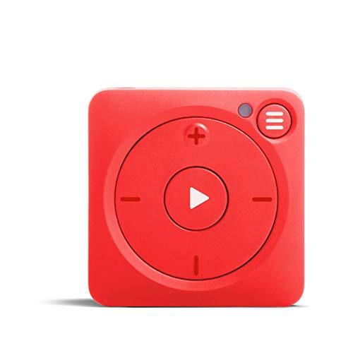 Mighty Vibe Spotify and Amazon Music Player – Bluetooth & Wired Headphones – 1,000+ Song Storage – No Phone Needed – Red