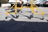 Multipurpose Maxi Square Baker Style Scaffold Tower with Improved Clamp on 18" Outrigger Package – 12ft, 1,000-Lb. Capacity, Model# 2MFS18O