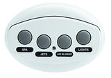 Pentair 521885 iS4 Four-Function Spa-Side Remote, White, 100 Foot Cord, Compatible With IntelliTouch & EasyTouch