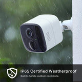 Kasa 2 Camera Home Security System Wireless Outdoor & Indoor | Siren | Night Vision | HD 1080p | Motion Detection | Rechargable | Works w/Alexa and Google (KC310S2)
