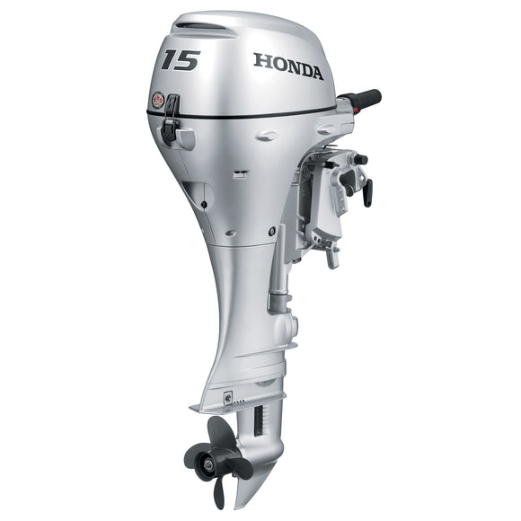 Honda BF15 Portable Outboard Motor, Manual Start, 15 HP, 20′′ Shaft