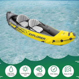 Kayak Inflatable Thick, Wear-Resistant Fishing Boat, Fast Canoe, 2 Persons