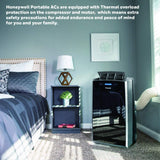 MM14CCS Portable Air Conditioner with Fan & Dehumidifier with Thermal Overload Protection, 14000 BTU White, Black/Silver