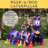 ELR-12511 Indoor/Outdoor Peek-A-Boo Caterpillar Climbing Play Structure for Kids