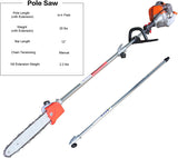 Powerful 42.7cc 5 in 1 Multi functional Trimming Tools,Gas Hedge Trimmer,String Trimmer, Brush Cutter,Pole Saw with Extension Pole