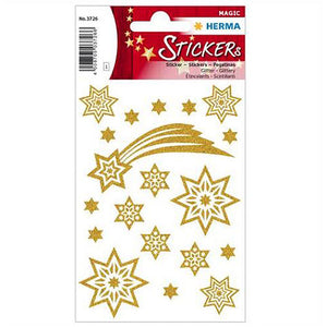 Stickers Stars & Comet, Glittery (3726)