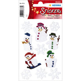 Stickers Snowmen, Glittery (3733)