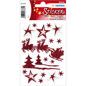 Stickers Sleigh Ride, Glittery (3734)