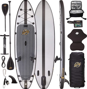 Premium Inflatable Stand Up Paddle Board – The Deluxe Package – 11’6 Hippocamp Fishing ISUP
