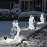 3PC Light-Up Penguin Christmas Decoration