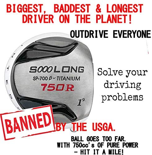 #1 Illegal Non-Conforming C.O.R. Sooolong 750cc Long Distance Oversize Banned Custom Golf Driver