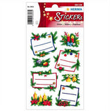 Stickers Christmas Decoration, Glittery (3893)