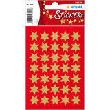 Stickers stars 6-pointed, Gold Ø 16 mm (3904)