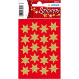 Stickers stars 6-pointed, Gold Ø 21 mm (3905)