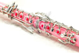 Pink ABS Student Bb Clarinet with Case, Mouthpiece, 11 Reeds, Care kit and more