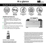 EcoTank ET-M1170 Wireless Monochrome Supertank Printer with Ethernet Plus 2 Years of Unlimited Ink