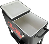 PS-206-PEPSI-AM 80 Quart Portable Rolling Patio Cooler, Matte Graphite