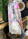 Tie Dye Round Neck Long Sleeves Sweatshirt