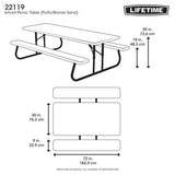 Lifetime 6-Foot Classic Folding Picnic Table 267