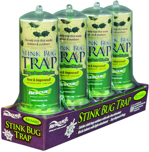 Rescue – SBTR-SF4 Reusable Non-Toxic Stink Bug Trap (4 DISPLAY TRAY)