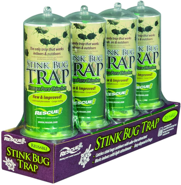 Rescue – SBTR-SF4 Reusable Non-Toxic Stink Bug Trap (4 DISPLAY TRAY)