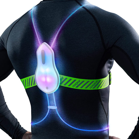 noxgear Tracer360 – Multicolor Illuminated, Reflective Vest for Running or Cycling (Weatherproof)