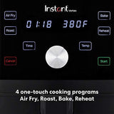 Instant Vortex Air Fryer 4 in 1, Best Fries Ever, Roast, Bake, Reheat, 6 Qt, 1700W