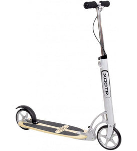 Xootr Cruz Teen/Adult Kick Scooter – 800+lb Capacity – Life Long Backing – QuickClick Latch Folding Mechanism – Front & Rear Brake