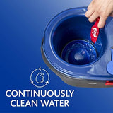 O-Cedar EasyWring RinseClean Microfiber Spin Mop & Bucket Floor Cleaning System with 2 Extra Refills, Grey