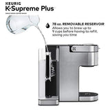 Keurig K-Supreme Plus Coffee Maker, Single Serve K-Cup Pod Coffee Brewer, With MultiStream Technology, 78 Oz Removable Reservoir, and Programmable Settings, Stainless Steel