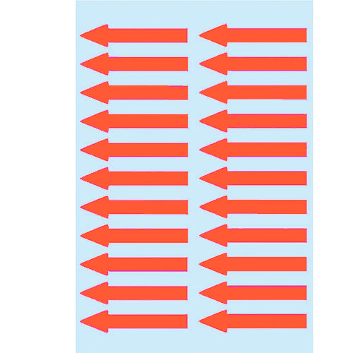 Arrow labels luminous Red, paper 38x7 mm (4143)