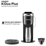 Keurig K-Duo Plus Coffee Maker, Single Serve and 12-Cup Carafe Drip Coffee Brewer, Compatible with K-Cup Pods and Ground Coffee, Black