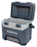 Igloo BMX 25 Quart Cooler with Cool Riser Technology, Fish Ruler, and Tie-Down Points – 11.29 Pounds – Carbonite Gray and Blue