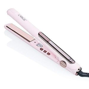 L’Ange Hair Le Rêve Blush Titanium Straightener – 2 in 1 Ceramic Hair Straightener – Titanium Hair Straightener with Dual Voltage – Ionic Straightener with Digital Display – 1“ Plate, MSRP $179.00