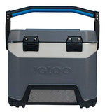 Igloo BMX 25 Quart Cooler with Cool Riser Technology, Fish Ruler, and Tie-Down Points – 11.29 Pounds – Carbonite Gray and Blue