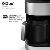 Keurig K-Duo Special Edition Coffee Maker, Single Serve and 12-Cup Drip Coffee Brewer, Compatible with K-Cup Pods and Ground Coffee, Silver