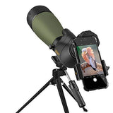 Gosky Updated 20-60×80 Spotting Scope with Tripod and Carrying Bag and Smartphone Adapter – BAK4 Angled Telescope – Waterproof Scope for Target Shooting Hunting Bird Watching Wildlife Scenery