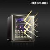 Antarctic Star Mini Fridge Cooler – 60 Can Beverage Refrigerator Glass Door for Beer Soda or Wine – Glass Door Small Drink Dispenser Machine Clear Front Removable for Home, Office or Bar, 1.6cu.ft