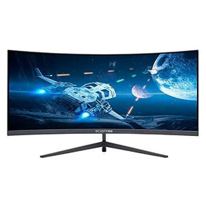 Sceptre 30-inch Curved Gaming Monitor 21:9 2560×1080 Ultra Wide Ultra Slim HDMI DisplayPort up to 200Hz Build-in Speakers, Metal Black (C305B-200UN1)