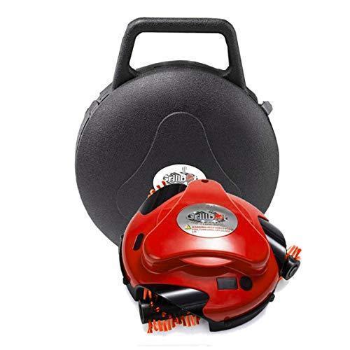 Grillbot Automatic Grill Cleaning Robot with Nylon Brushes and Carrying Case – BBQ Grill Cleaner – Grill Brush – Grill Scraper – BBQ Accessories (Red)