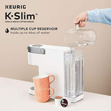 Keurig K-Slim Coffee Maker, Single Serve K-Cup Pod Coffee Brewer, 8 to 12 oz. Brew Sizes, White