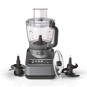 Ninja BN601 Professional Plus Food Processor 1000-Peak-Watts with Auto-iQ Preset Programs Chop Puree Dough Slice Shred with a 9-Cup Capacity and a Silver Stainless Finish