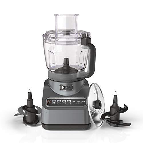 Ninja BN601 Professional Plus Food Processor 1000-Peak-Watts with Auto-iQ Preset Programs Chop Puree Dough Slice Shred with a 9-Cup Capacity and a Silver Stainless Finish