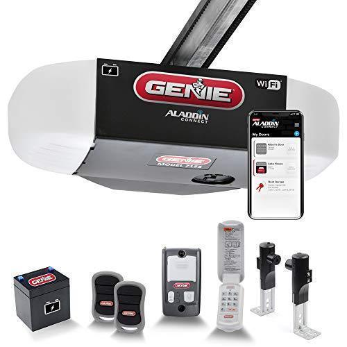 Genie StealthDrive Connect Model 7155-TKV Smartphone-Controlled Ultra-Quiet Strong Belt Drive Garage Door Opener, Wi-Fi & Battery, Backup – Works with Amazon Alexa & Google Assistant
