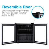 Antarctic Star Mini Fridge Cooler – 60 Can Beverage Refrigerator Glass Door for Beer Soda or Wine – Glass Door Small Drink Dispenser Machine Clear Front Removable for Home, Office or Bar, 1.6cu.ft