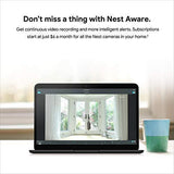 Google Nest Cam Indoor – Wired Indoor Camera for Home Security – Control with Your Phone and Get Mobile Alerts – Surveillance Camera with 24/7 Live Video and Night Vision