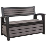 KETER Hudson Plastic Storage Bench Deck Box