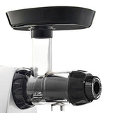 Omega J8006HDS Quiet Dual-Stage Slow Speed Masticating Juicer Makes Fruit and Vegetable 80 Revolutions per Minute High Juice Output, 200-Watt, Silver