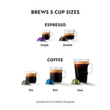 Nespresso VertuoPlus Deluxe Coffee and Espresso Maker Bundle with Aeroccino Milk Frother by De’Longhi Black
