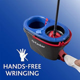 O-Cedar EasyWring RinseClean Microfiber Spin Mop & Bucket Floor Cleaning System with 2 Extra Refills, Grey